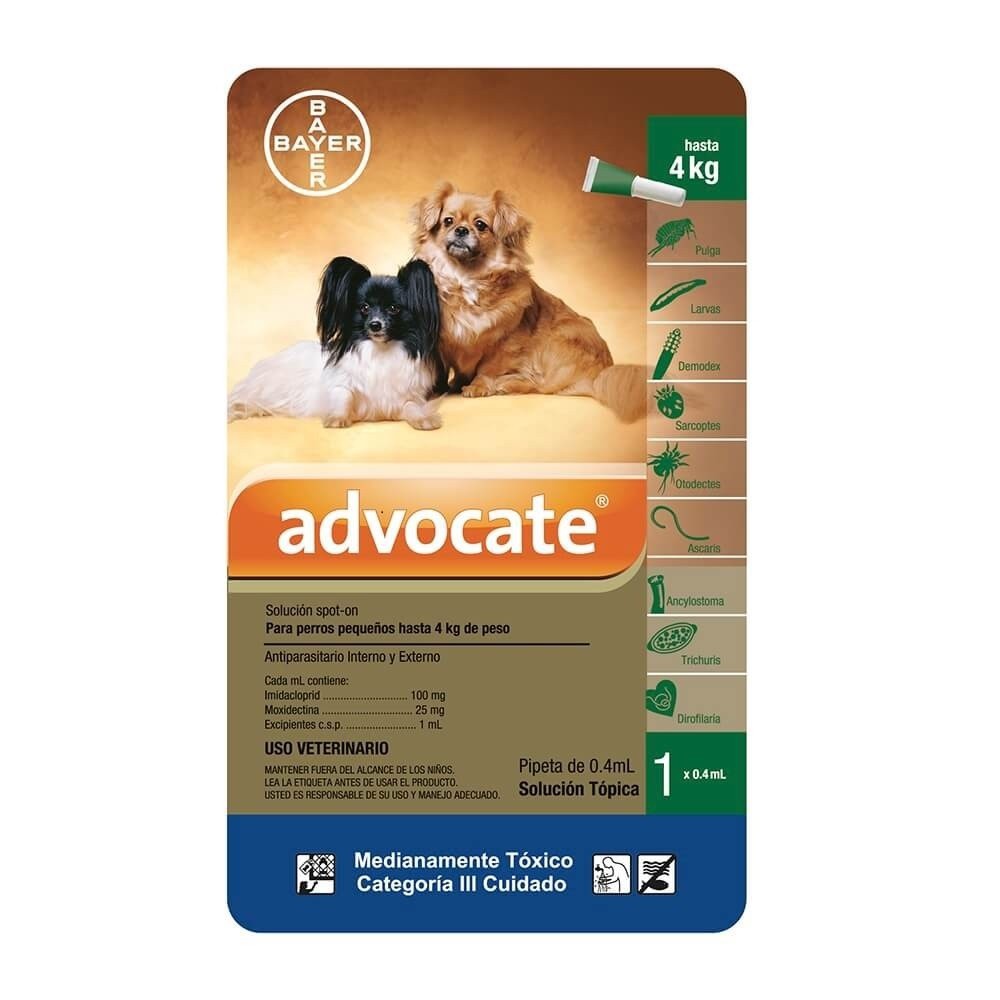 ADVOCATE PERROS 0-4KG
