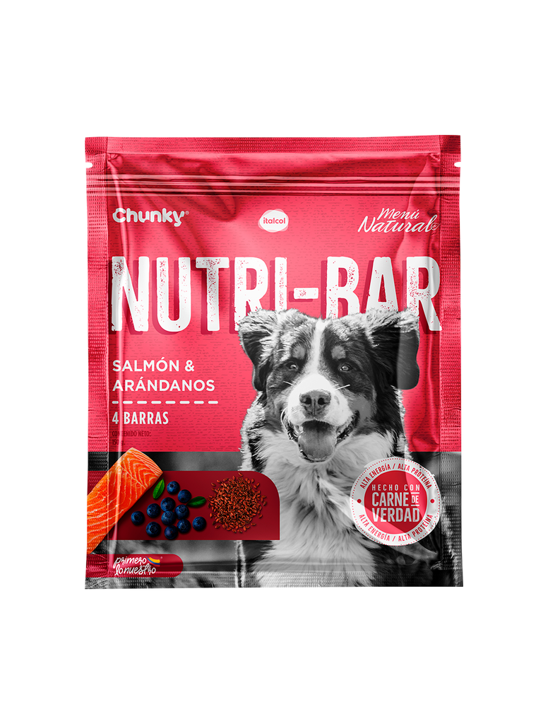NUTRI-BAR SALMON Y ARANDANOS X 150 GR