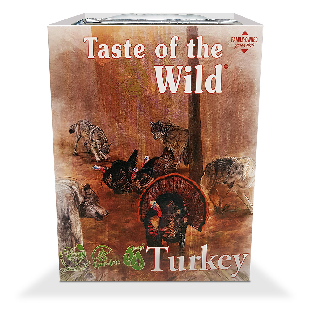 TASTE PERRO BANDEJA ALIMENTO HUMEDO TURKEY *390 GR