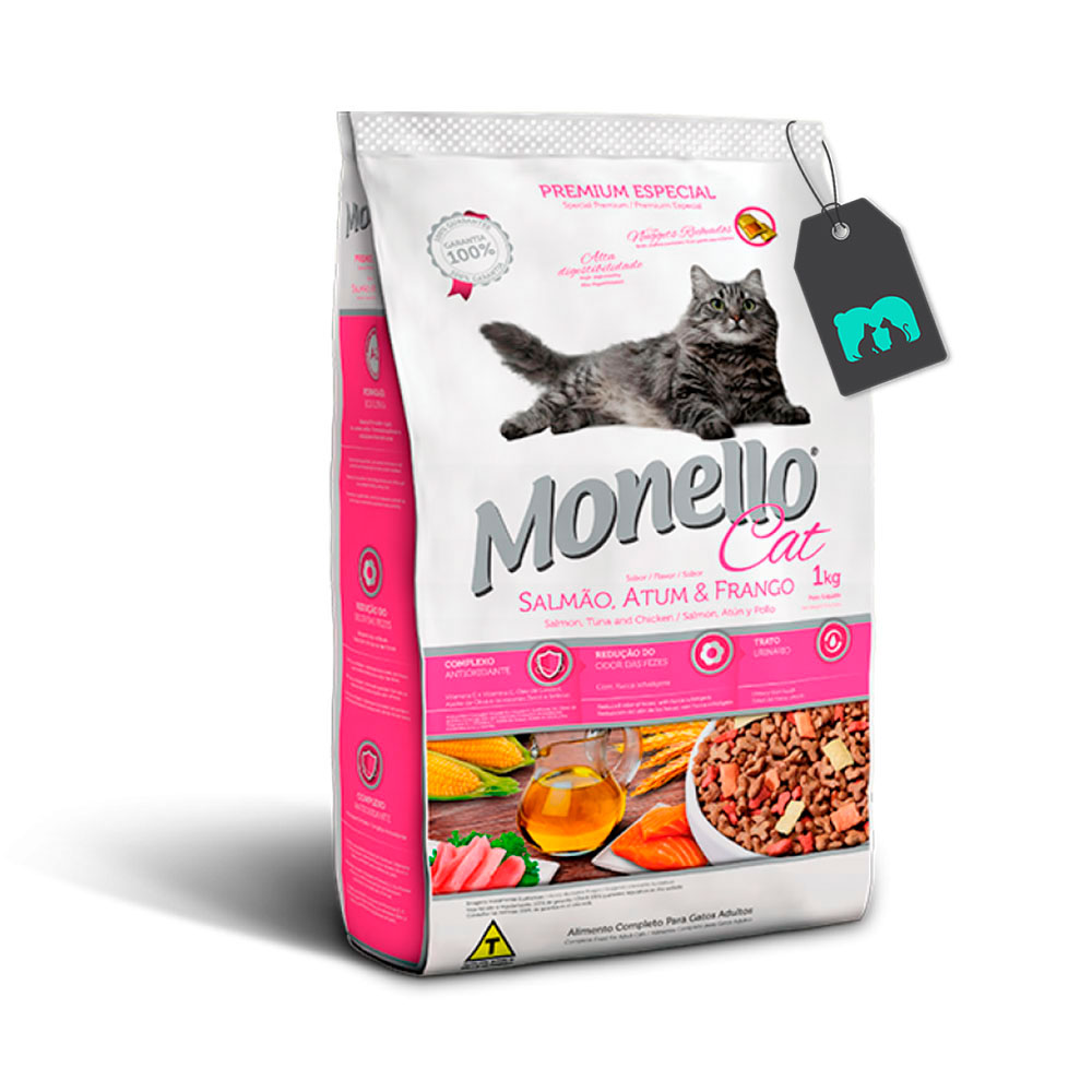 MONELLO GATO ADULTO  SALMON  X 15 KG