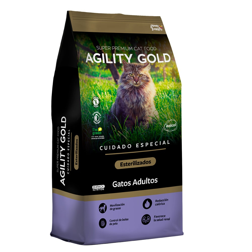 AGILITY GOLD GATOS ESTERILIZADOS X 1.5 KG