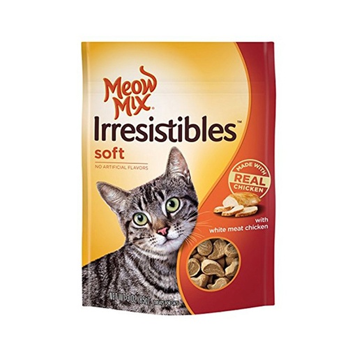 MEOW MIX IRRESISTIBLES WHITEN MEAT CHIKEN X 85 GR