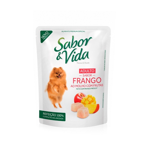 POUCH SABOR Y VIDA PERRO POLLO 85 GR