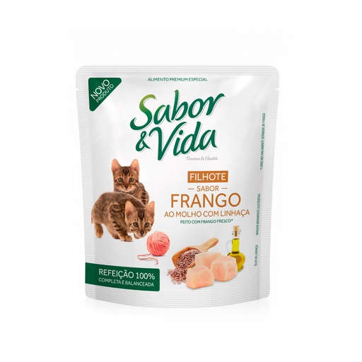 POUCH SABOR Y VIDA FILHOTE POLLO 85 GR
