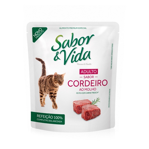 [722] POUCH SABOR Y VIDA GATO CORDERO 85 GR