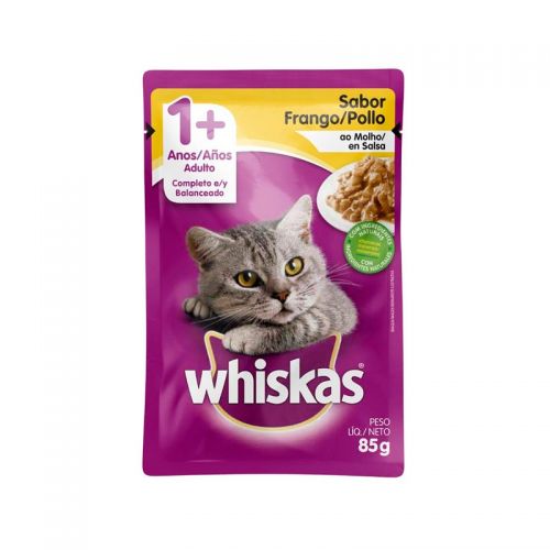 POUCH WHISKAS ADULTO POLLO X 85 GR