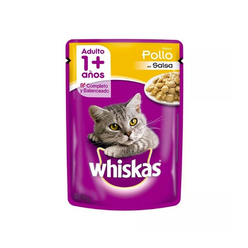 POUCH WHISKAS POLLO CACHORRO X 85 GR