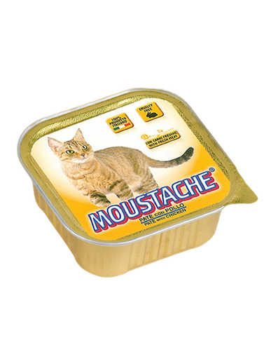 [20044] PATE POLLO 100 GR GATOS MOUSTACHE