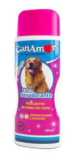 BAÑO SECO CANAMOR DESODORANTE PERROS X 100 GR