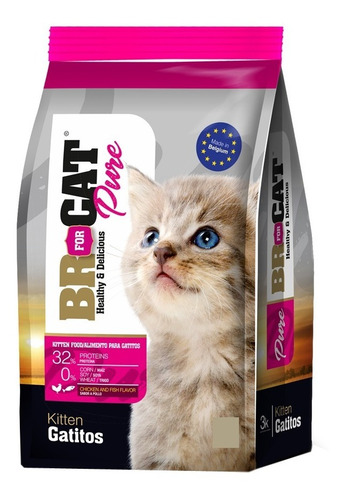 BR GATOS CACHORROS SALMON  X 1 KG 