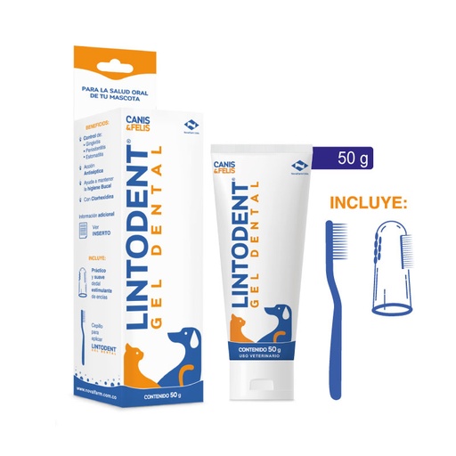 LINTODENT GEL DENTAL CANIS Y FELIS X 50 GR